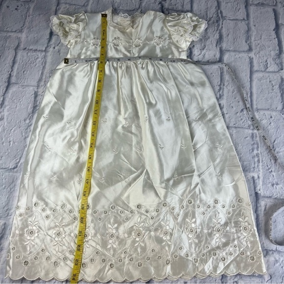 Vintage 5 piece christening gown set; baptism gown set - Picture 9 of 15